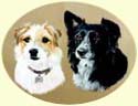 Click for large image of dog painting